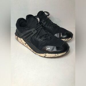 Puma Black Sneakers with Marble Sole